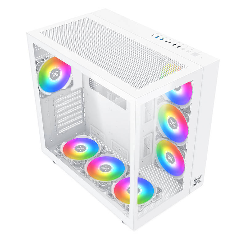 Gabinete Aquarius Pro Artic Tg 7 Fans Argb Xigmatek