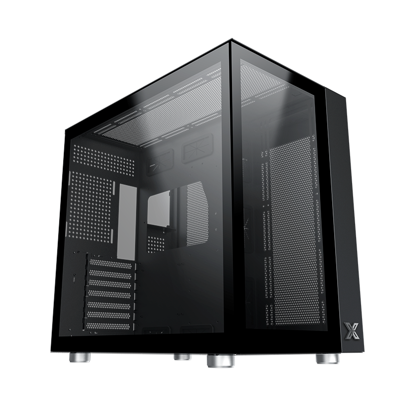 Gabinete Aquarius Pro Tg 7 Fans Argb Black Xigmatek