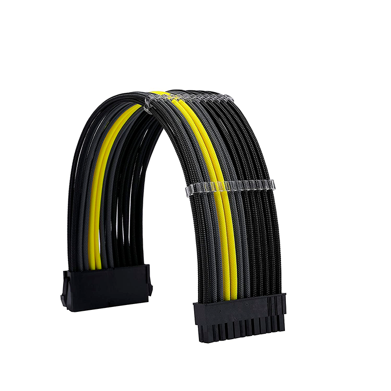 Kit Cables Mallados Amarillo Xigmatek