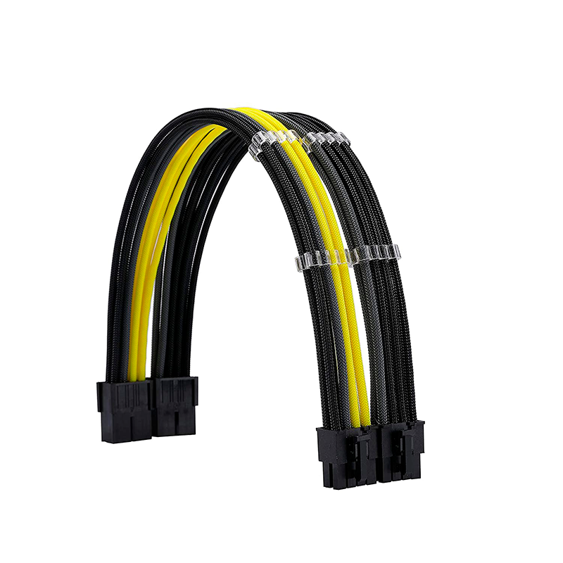 Kit Cables Mallados Amarillo Xigmatek