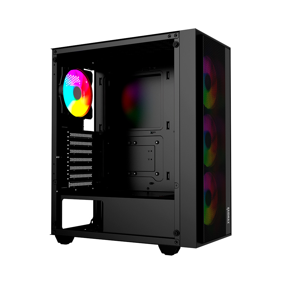 Gabinete V100 Vector Tg Frgb Mesh Black Raidmax