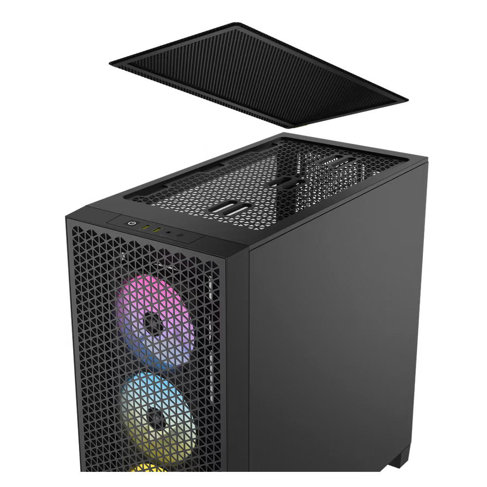 Gabinete 3000d Rgb Airflow Tg Black Corsair