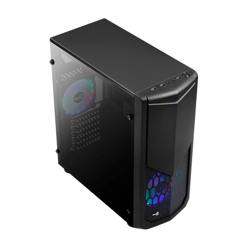 Gabinete Tomahawk Black Frgb Aerocool