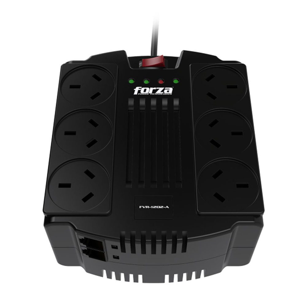 Estabilizador Fvr-1202a Reg 1200va-600w Forza