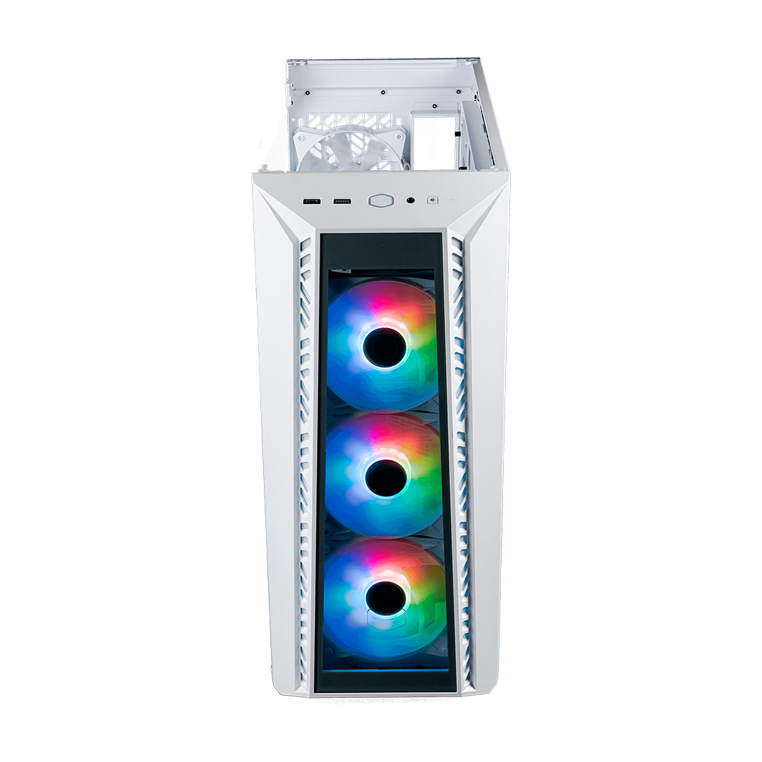 Gabinete Masterbox 520 Tg Argb White Cooler Master