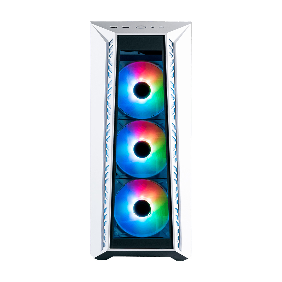 Gabinete Masterbox 520 Tg Argb White Cooler Master