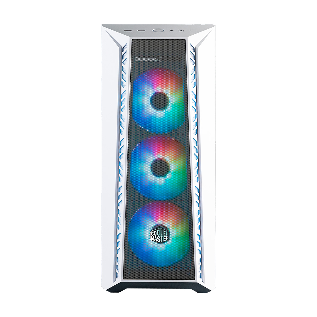 Gabinete Masterbox 520 Tg Mesh Argb White Cooler Master