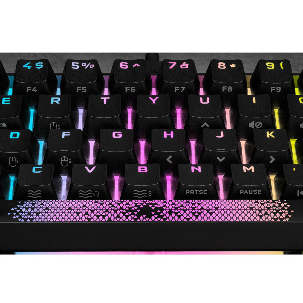 Teclado K65 Rgb Mini 60-por-ciento Cherry Mx Speed Silver Corsair