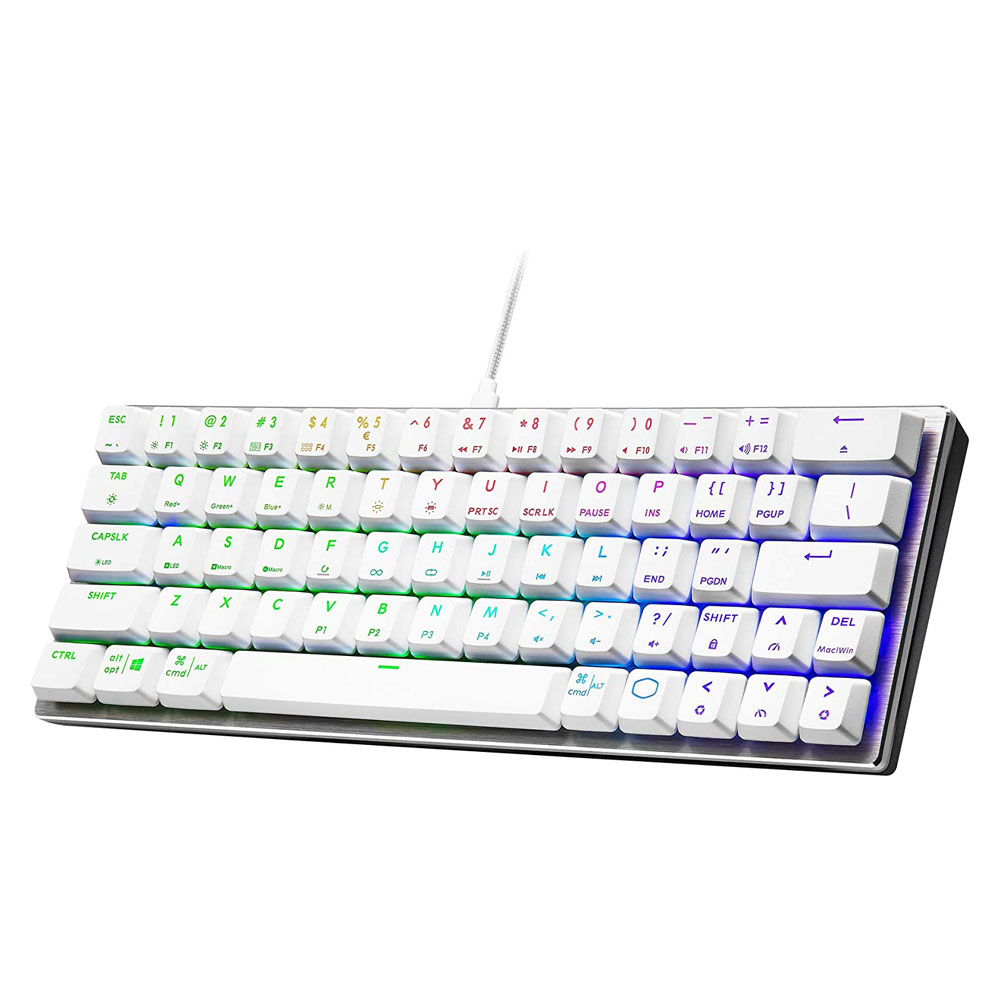 Teclado Sk620 Silver White Red Switch Us Cooler Master