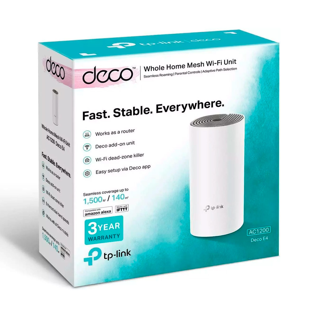 Router Deco E4 Wifi Mesh Ac1200 Pack X1 Tp-link