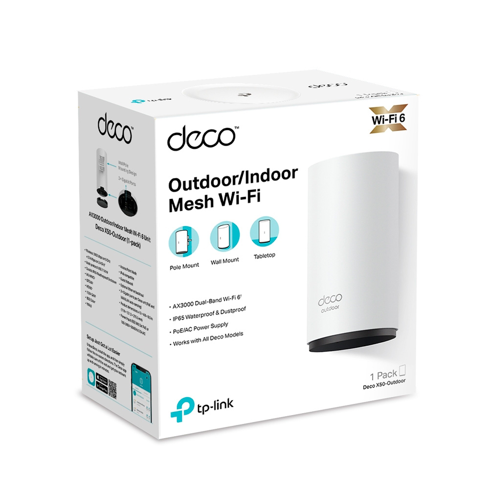 Router Deco X50 Outdoor Wifi Mesh Ax3000 Pack X1 Tp-link