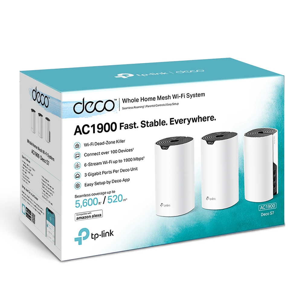 Router Deco S7 Wifi Mesh Ac1900 Pack X3 Tp-link