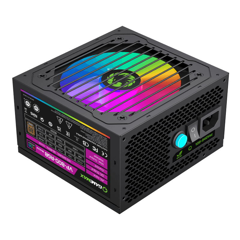 Fuente 800w 80+ Bronze Modular Rgb Gamemax