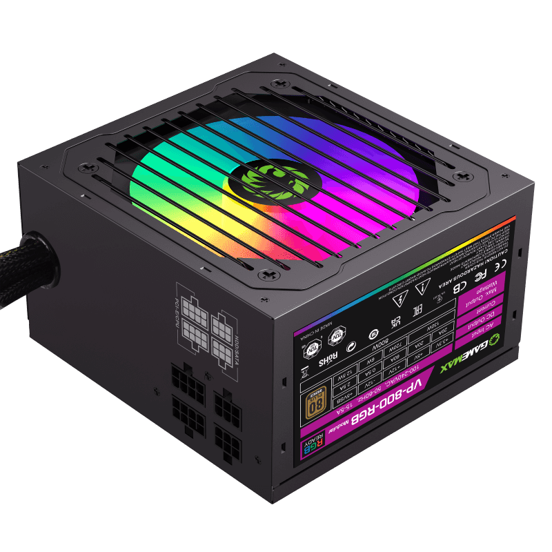 Fuente 800w 80+ Bronze Modular Rgb Gamemax