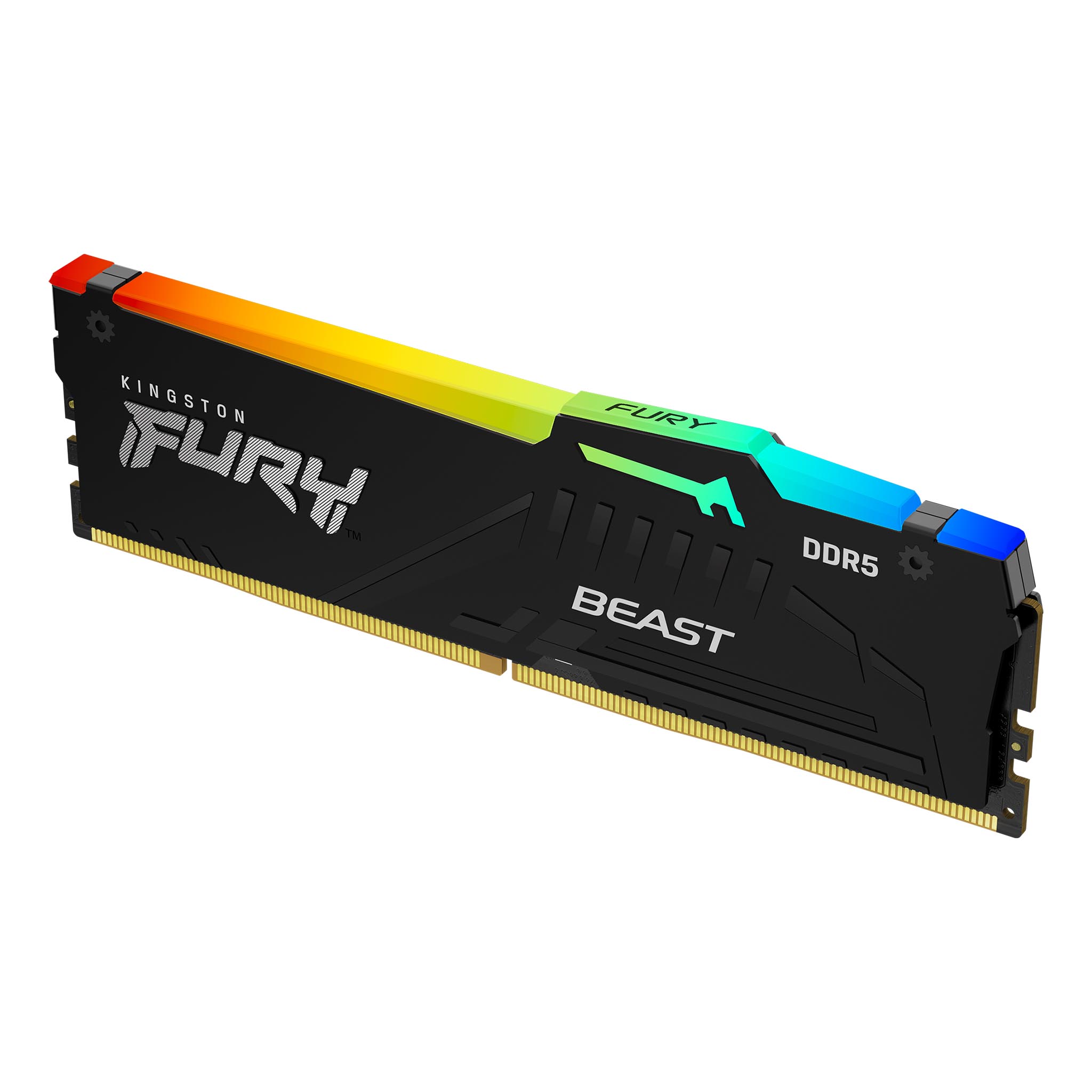 Memoria 16gb 5200mhz Ddr5 Fury Beast Black Rgb Kingston