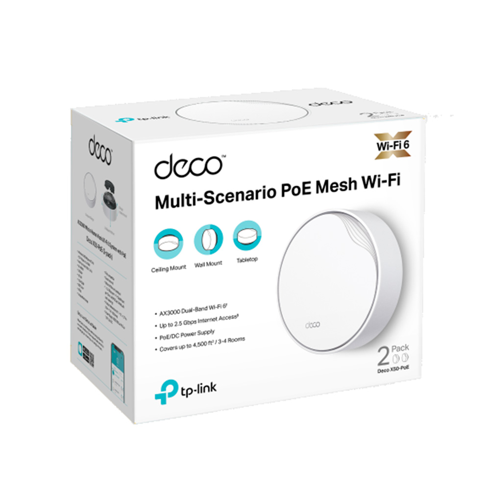Deco X50 Poe Wifi Mesh Ax3000 Pack X2 Tp-link