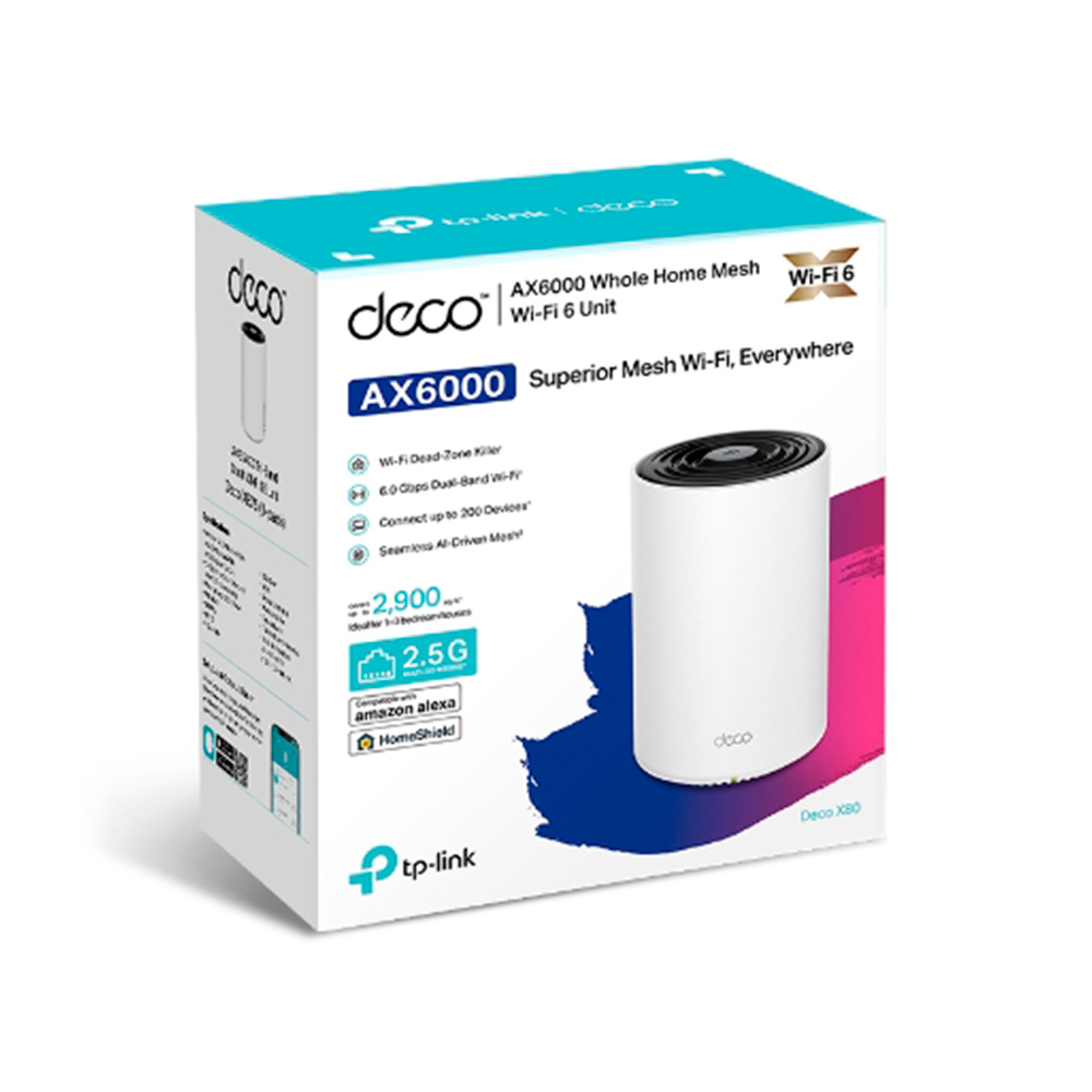 Router Deco X80 Wifi Mesh Ax6000 Pack X1 Tp-link
