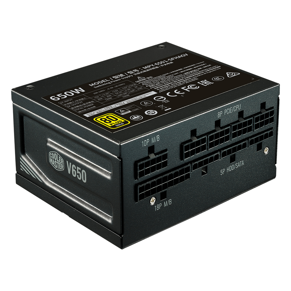 Fuente 650w 80+ Gold V650 Sfx Itx Cooler Master