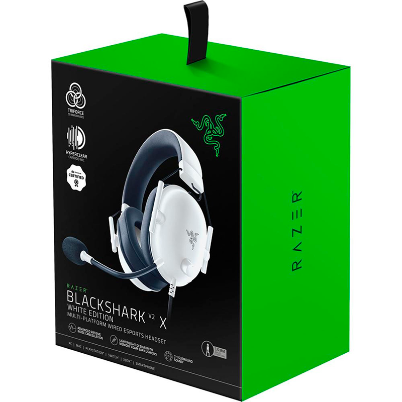 Auricular Blackshark V2 X Wired 7.1 White Razer