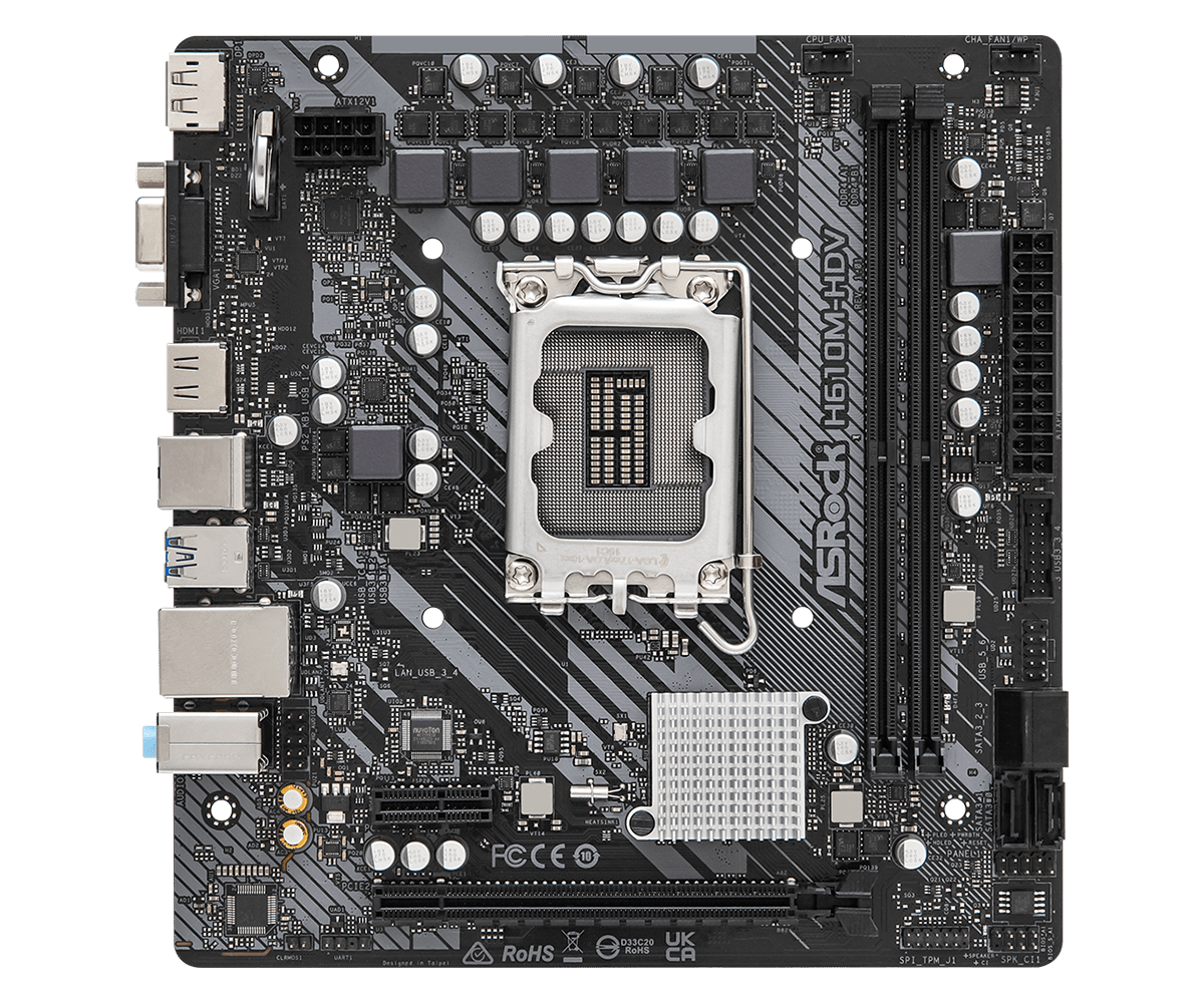 Mother H610m-hdv Asrock 12gen