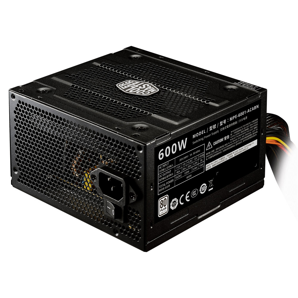 Fuente 600w 80+ White Elite V4 Cooler Master