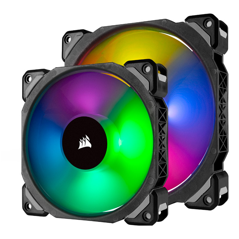 Fan Cooler Ml140 Pro Rgb Node Pro Pack X2 Black Corsair