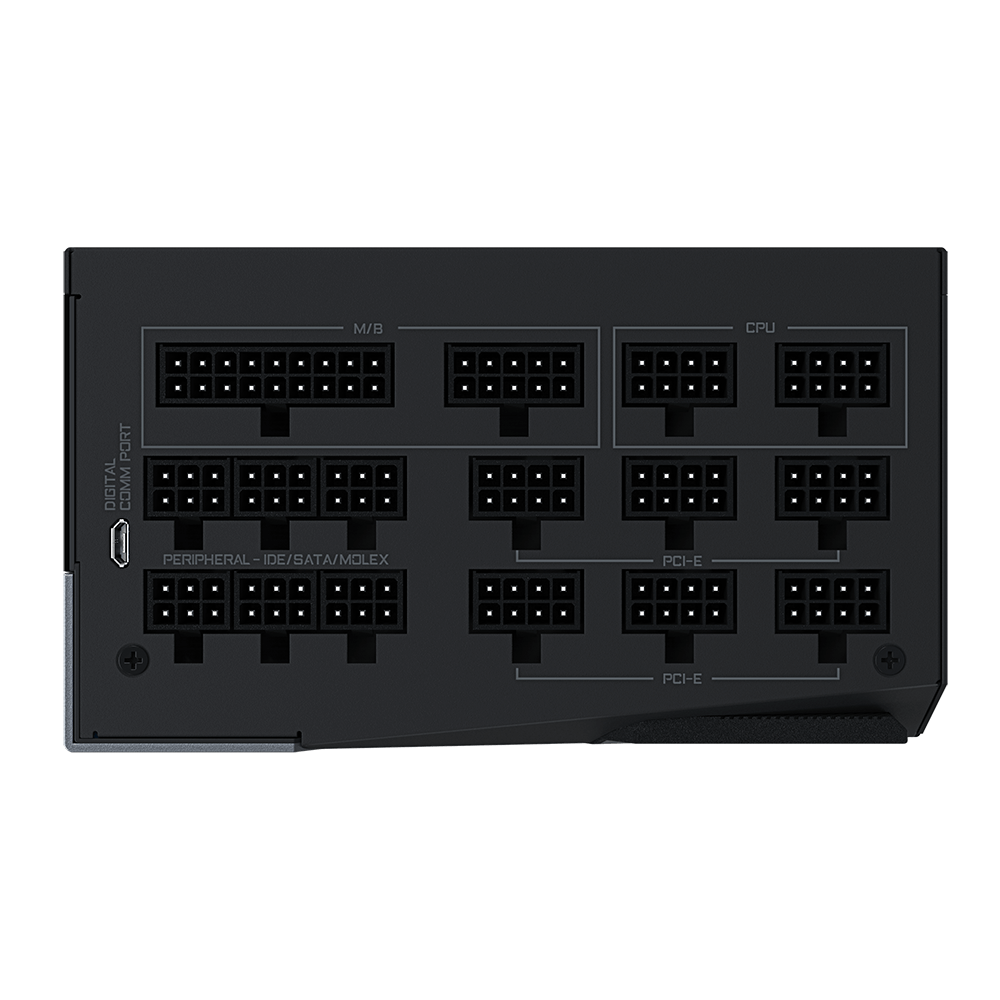 Fuente 1200w 80+ Platinum Modular Led Display Aorus Gigabyte