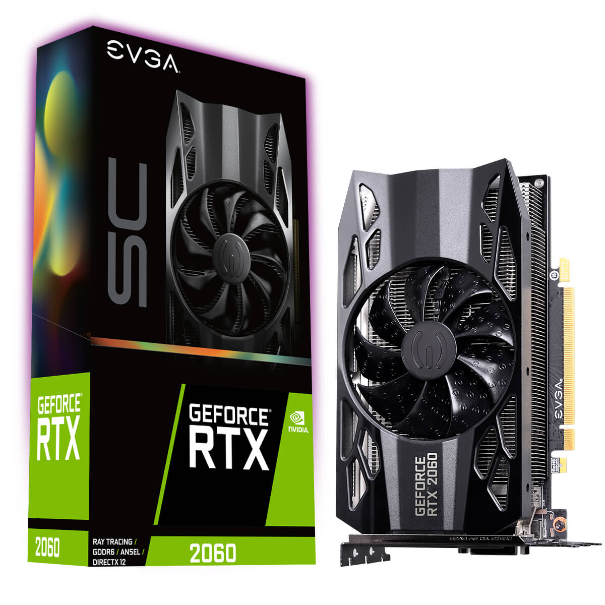 Placa De Video Evga Nvidia Geforce Rtx 2060 Sc Gaming 6gb