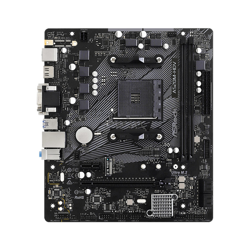 Mother A520m-hdv Asrock Am4