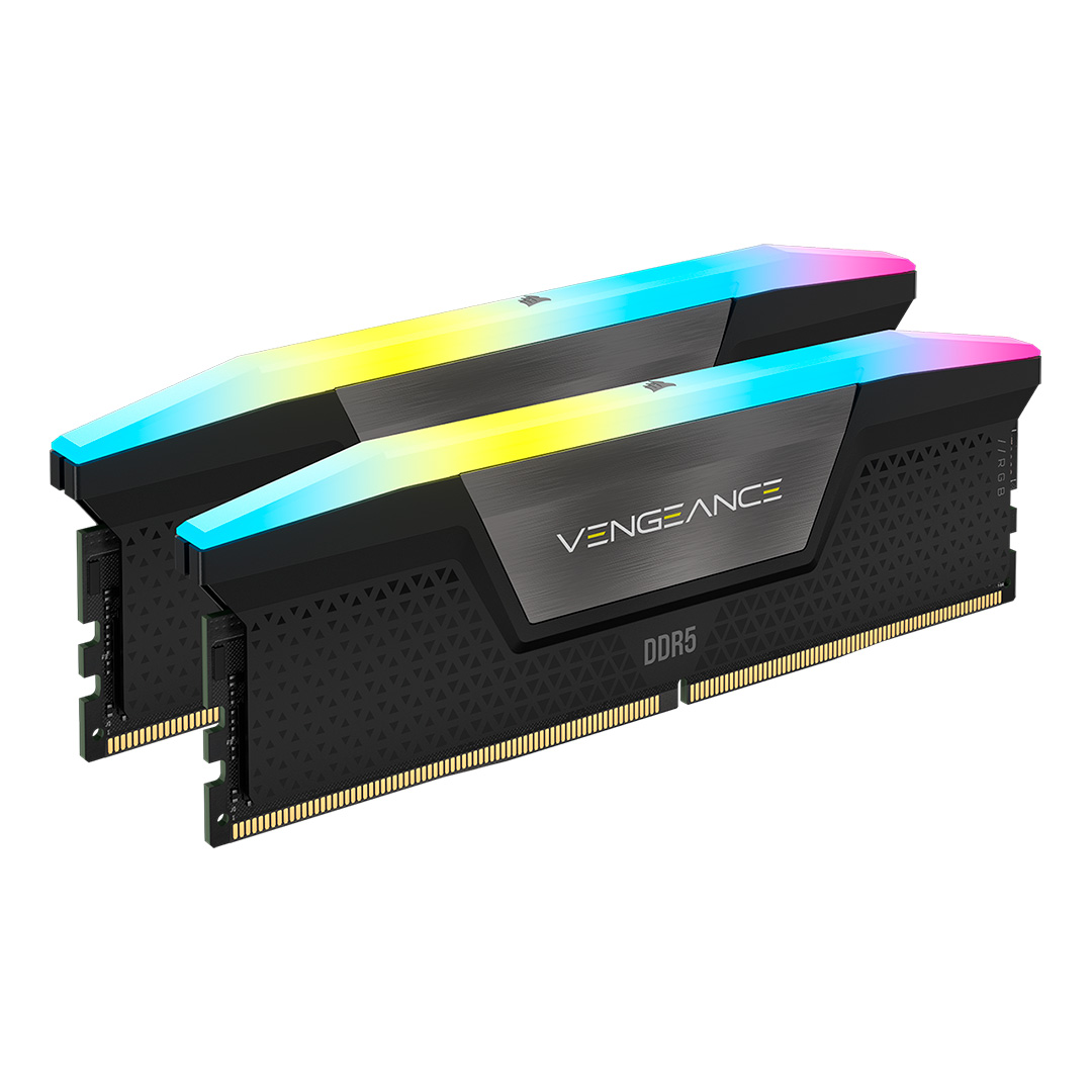Memoria 32gb 2x16 5600mhz Ddr5 Vengeance Rgb Amd Expo Black Corsair