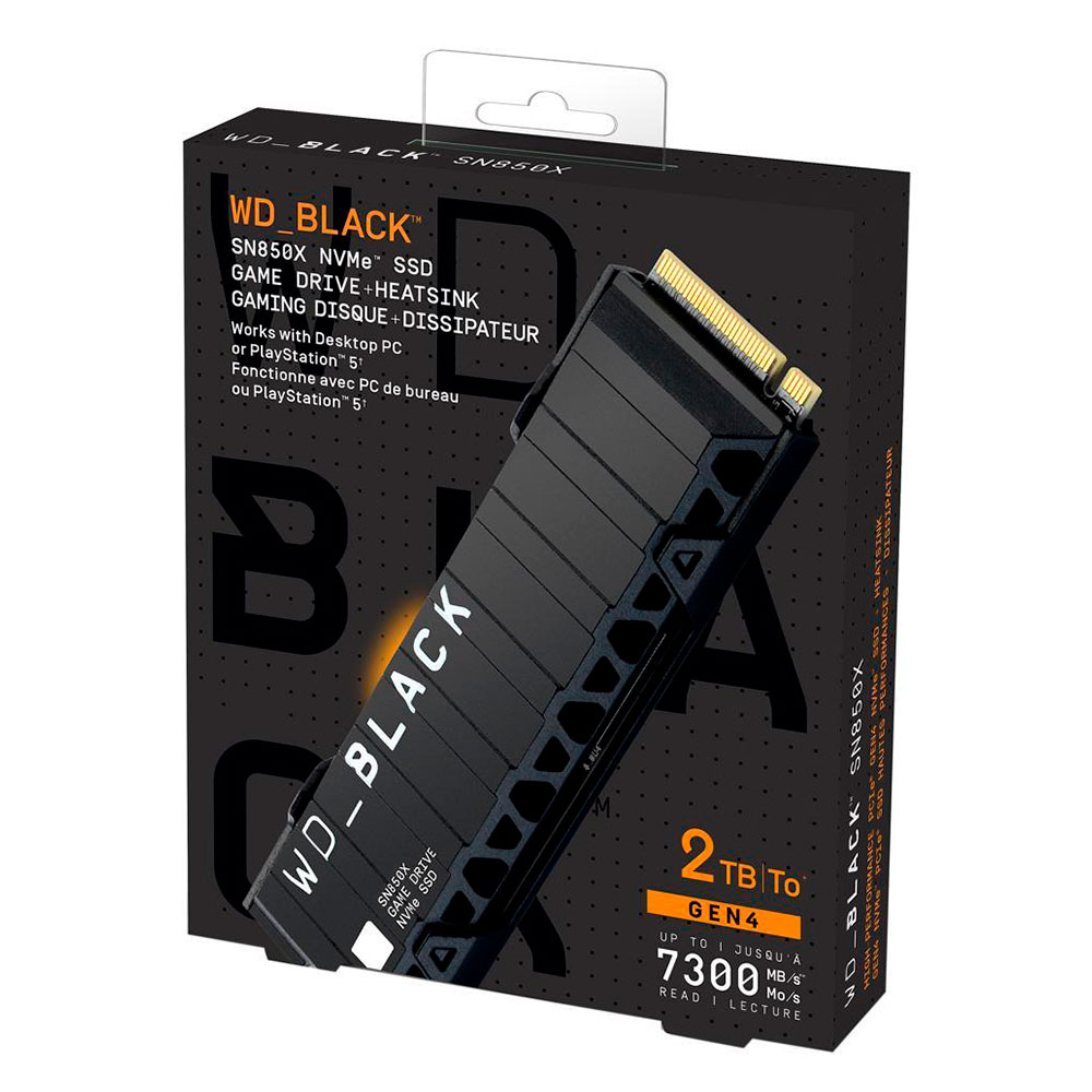 Disco Ssd 2tb Sn850x M.2 Nvme Gen4 Black C-disip Wd