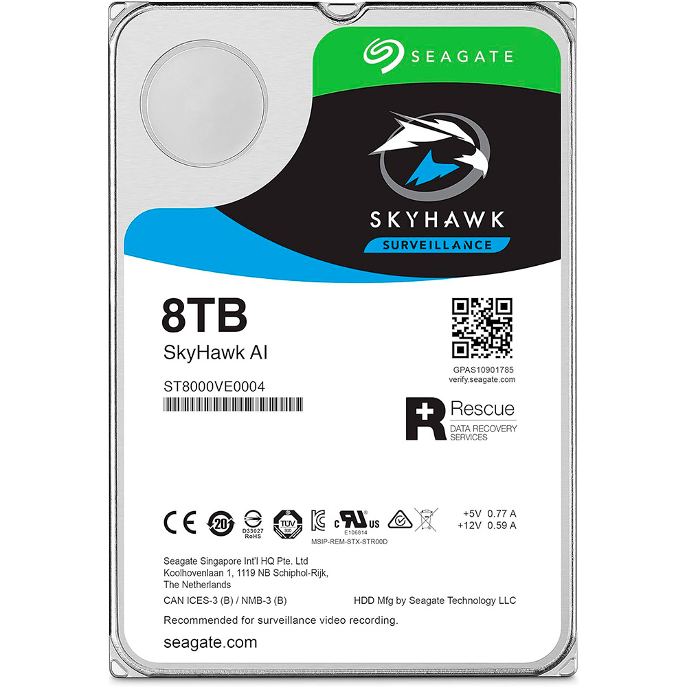 Disco Hdd 8tb Skyhawk Ai Surveillance Seagate