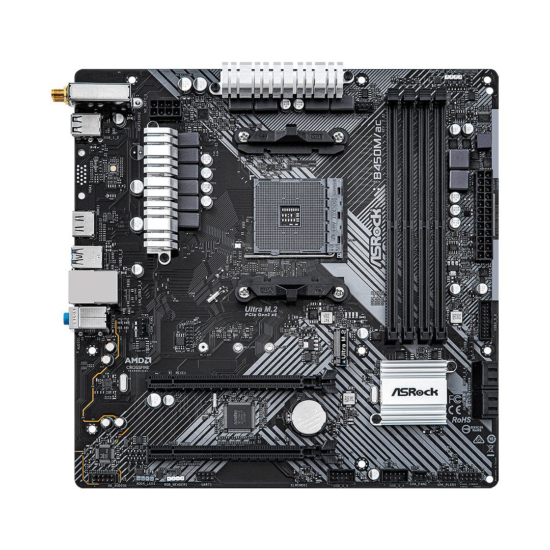 Mother B450m-ac R2.0 Wifi Asrock Am4