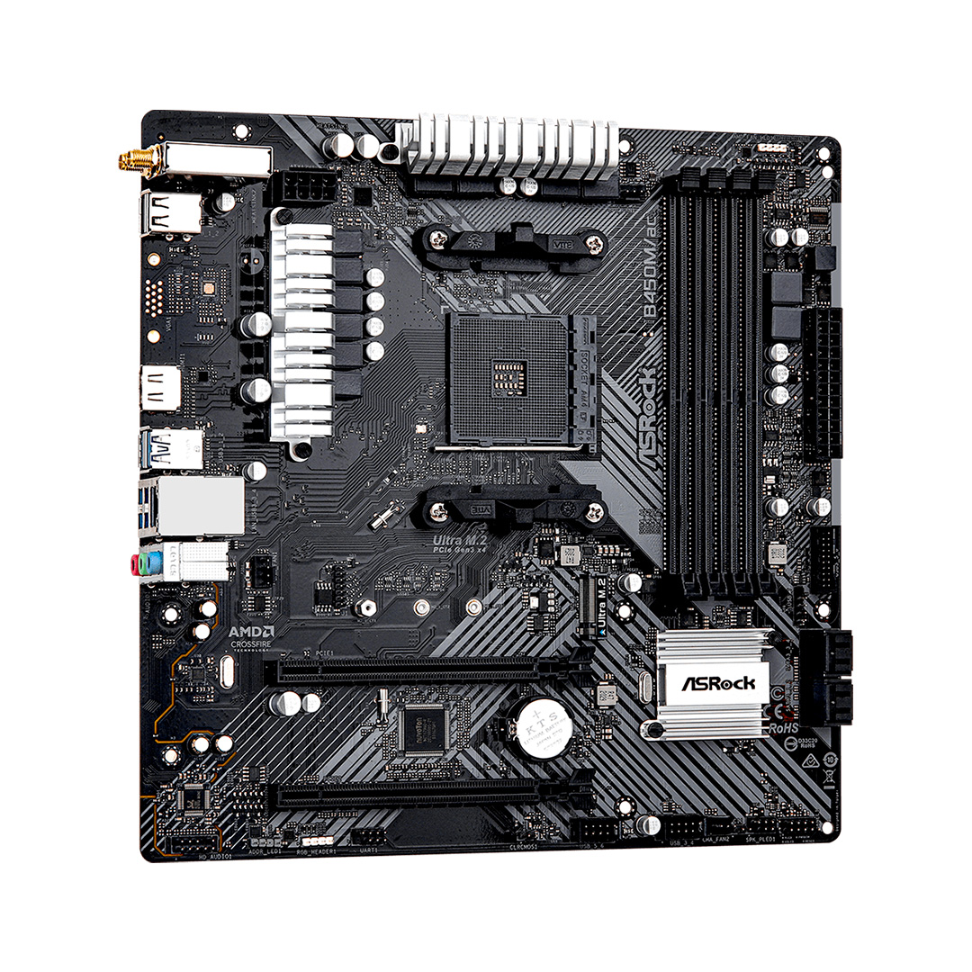 Mother B450m-ac R2.0 Wifi Asrock Am4