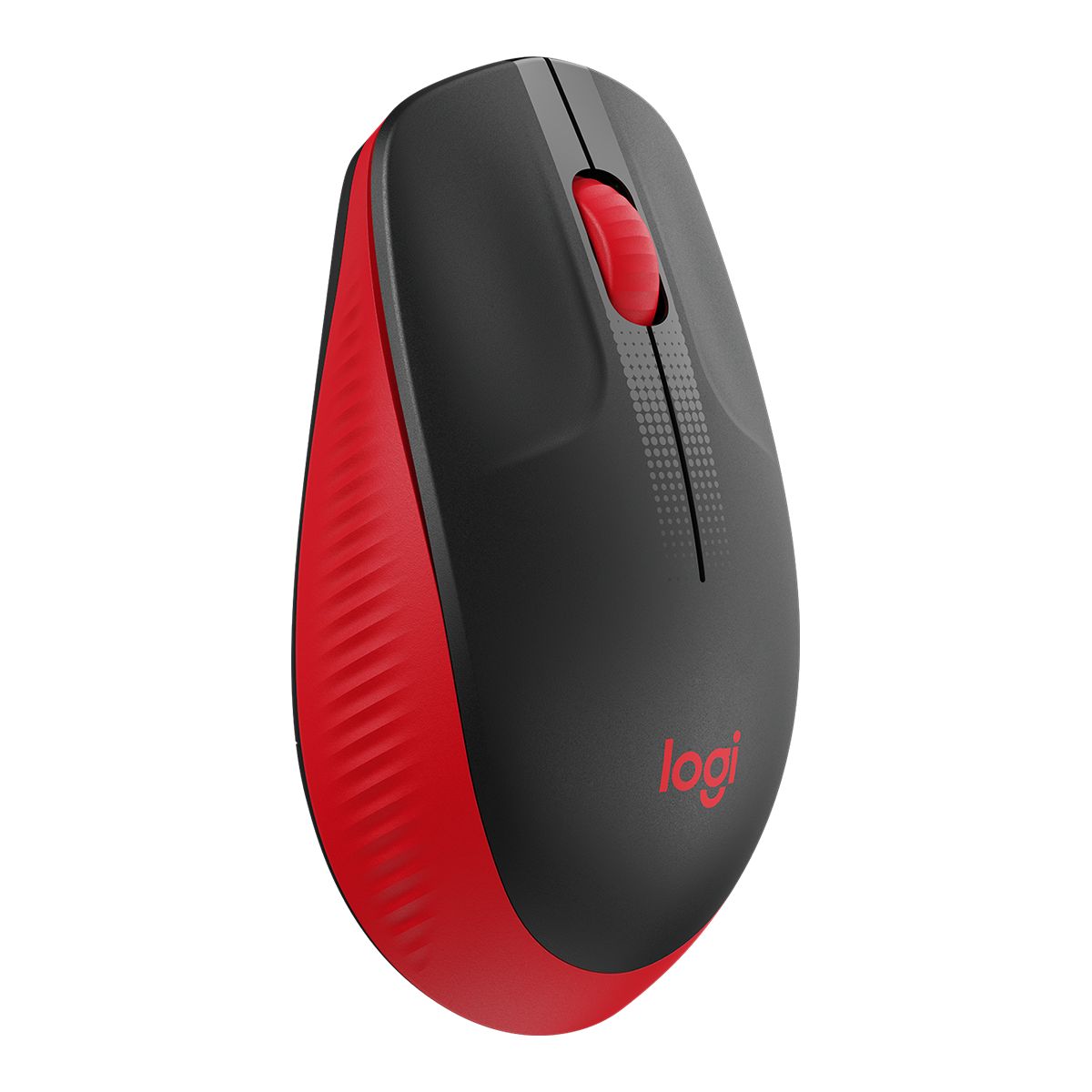 Mouse M190 Wireless Black Red Logitech