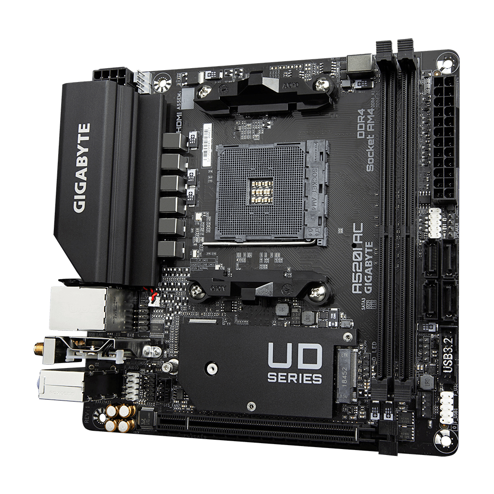 Mother A520i Ac Wifi Itx Gigabyte Am4