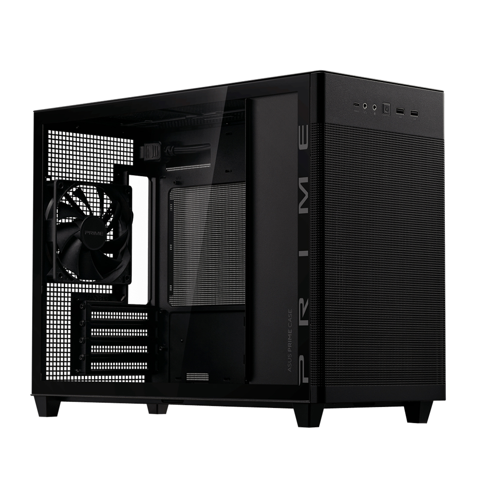 Gabinete Prime Ap201 Tempered Glass Mesh Black Asus