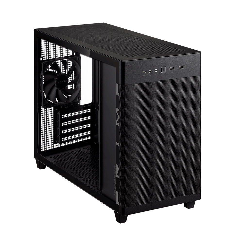 Gabinete Prime Ap201 Tempered Glass Mesh Black Asus