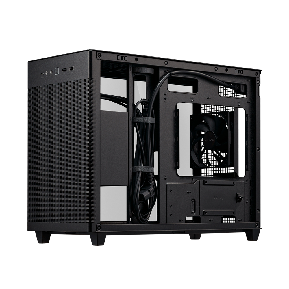 Gabinete Prime Ap201 Tempered Glass Mesh Black Asus