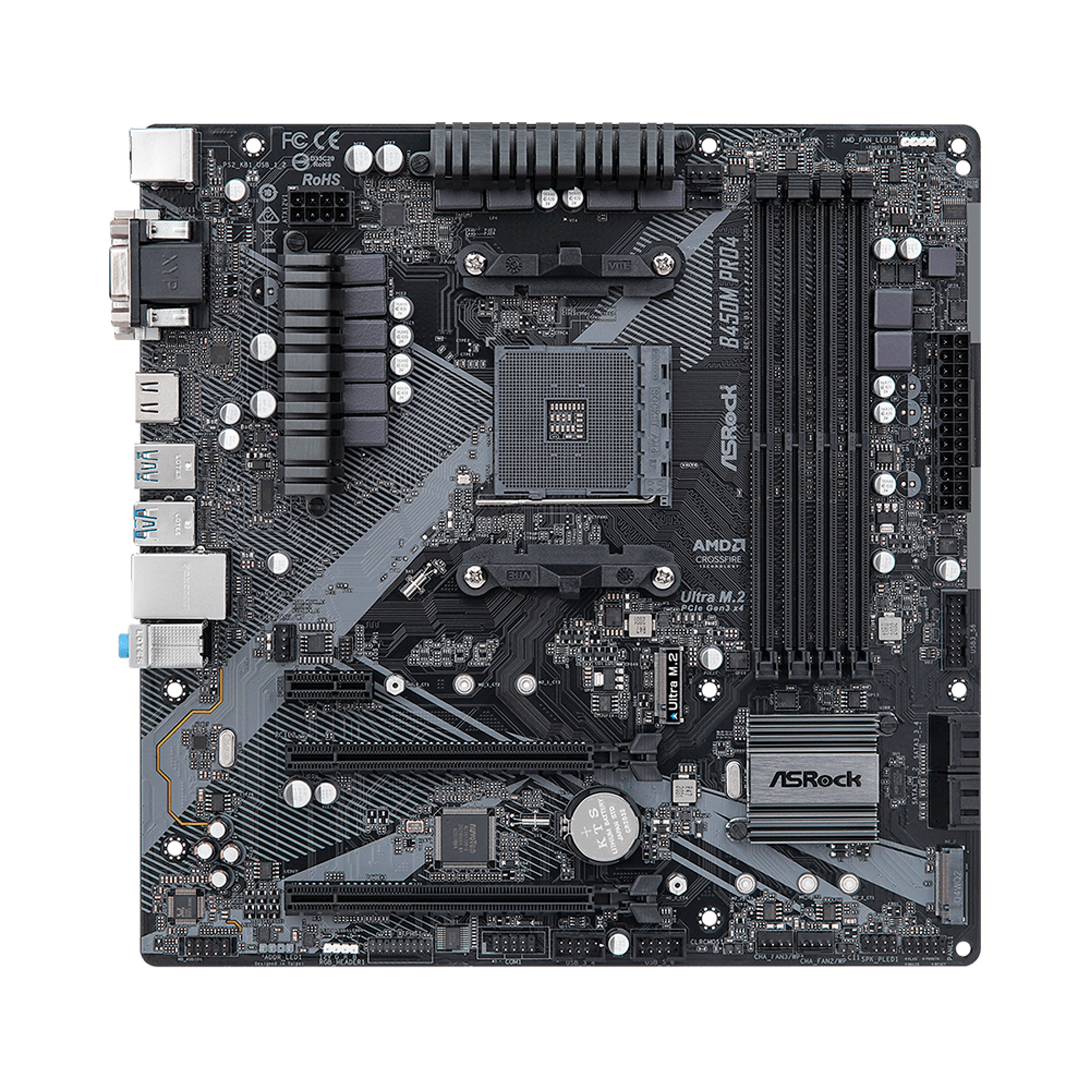 Mother B450m Pro4 R2.0 Asrock Am4