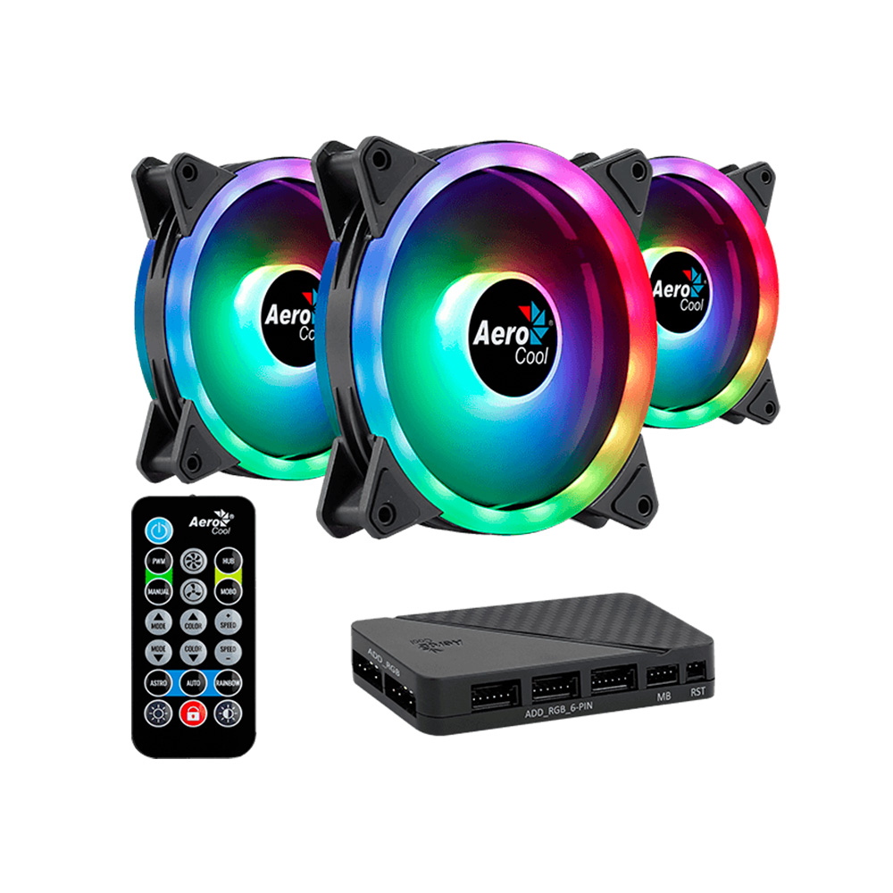 Fan Cooler Duo 12 Pro Argb Kit X3 Aerocool