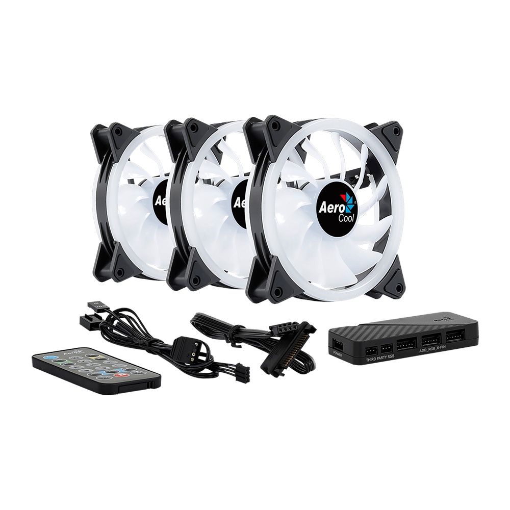 Fan Cooler Duo 12 Pro Argb Kit X3 Aerocool