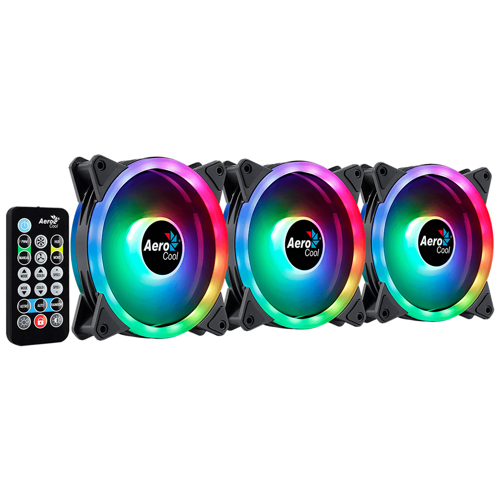Fan Cooler Duo 12 Pro Argb Kit X3 Aerocool