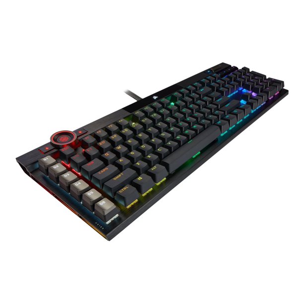 Teclado K100 Rgb Cheery Mx Speed Black Us Corsair