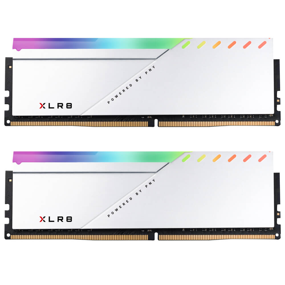 Memoria 16gb 2x8 3200mhz Xlr8 Gaming Epic-x Rgb White Pny