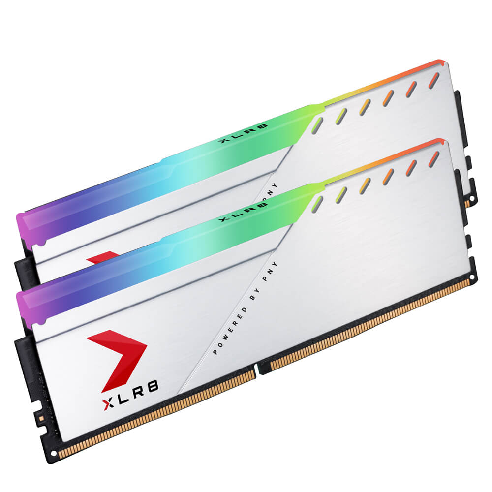 Memoria 16gb 2x8 3200mhz Xlr8 Gaming Epic-x Rgb White Pny
