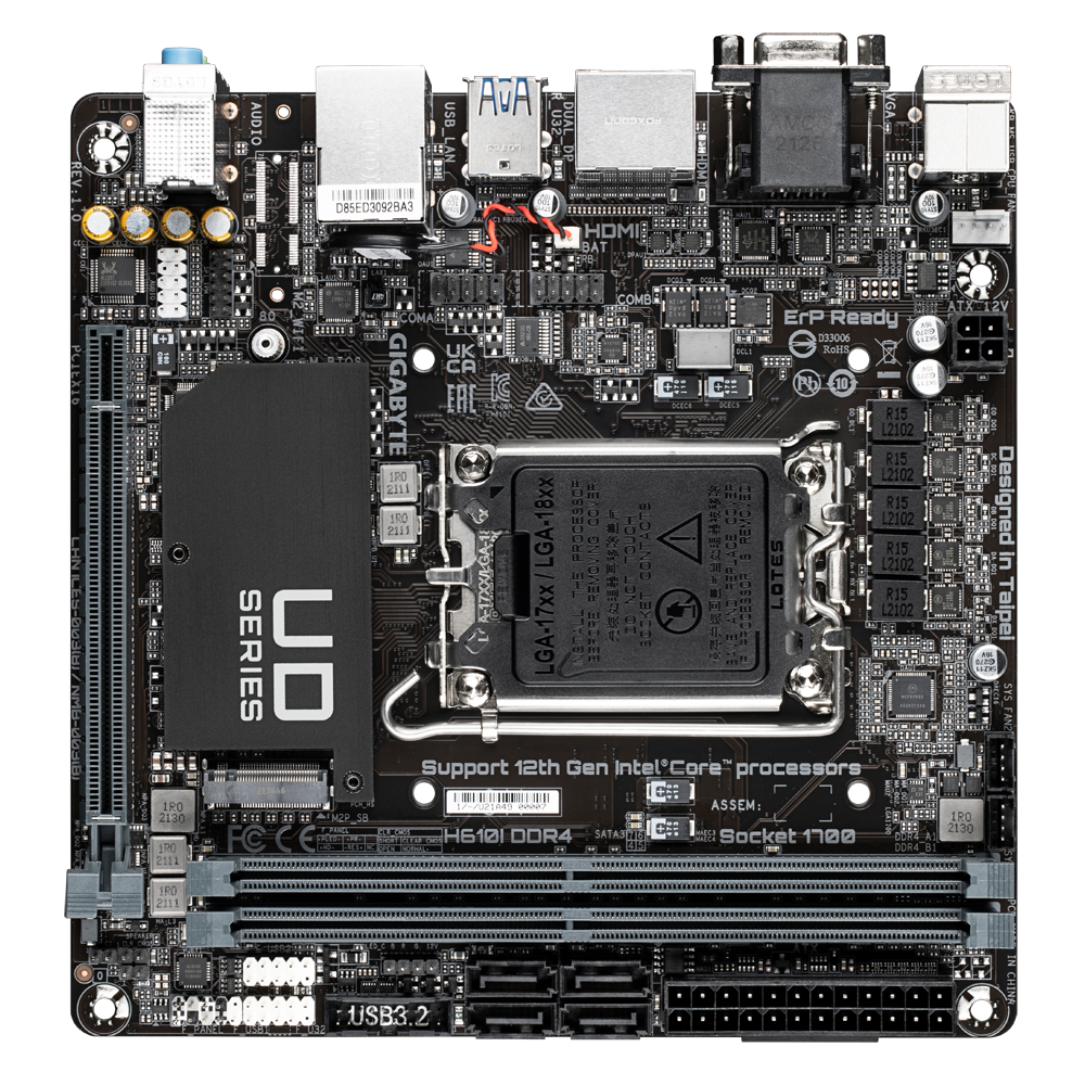 Mother H610i Ddr4 Gigabyte Itx 12gen