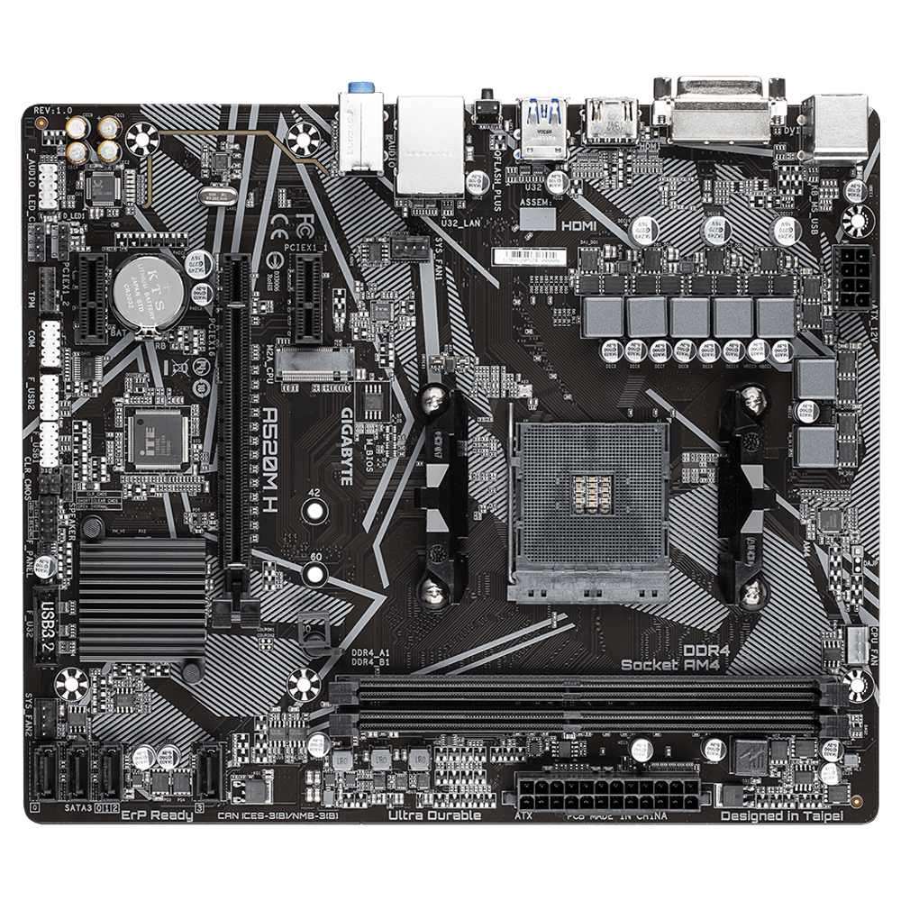 Mother A520m H Gigabyte Am4
