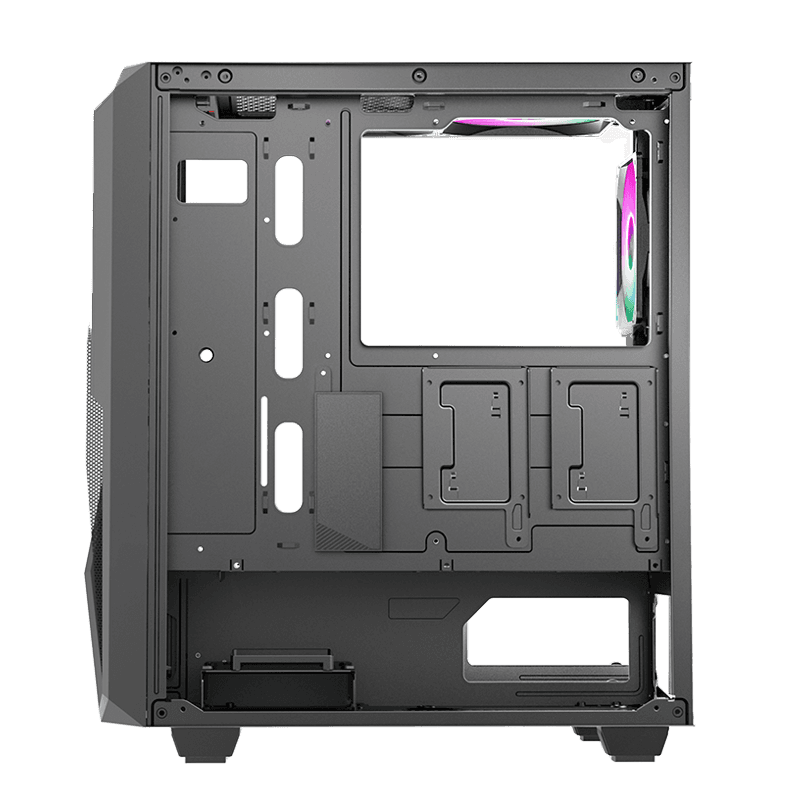 Gabinete Revolt Tg 3fans Argb Mesh Black Gamemax