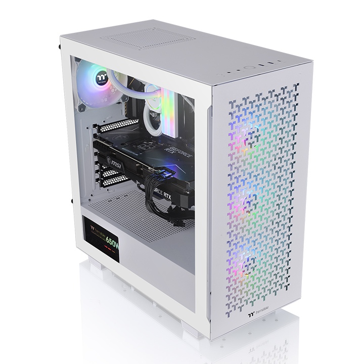 Gabinete V350 Tg Snow Argb Mesh Thermaltake